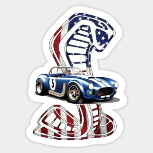 Shelby 427 Cobra Collectors Racing Car Sticker